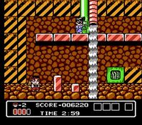 une photo d'Ã©cran de Hammerin Harry sur Nintendo Nes